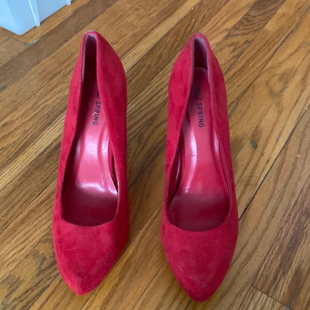 Red and Gold Heels